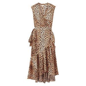 Rebecca Taylor Leopard Wrap Dress